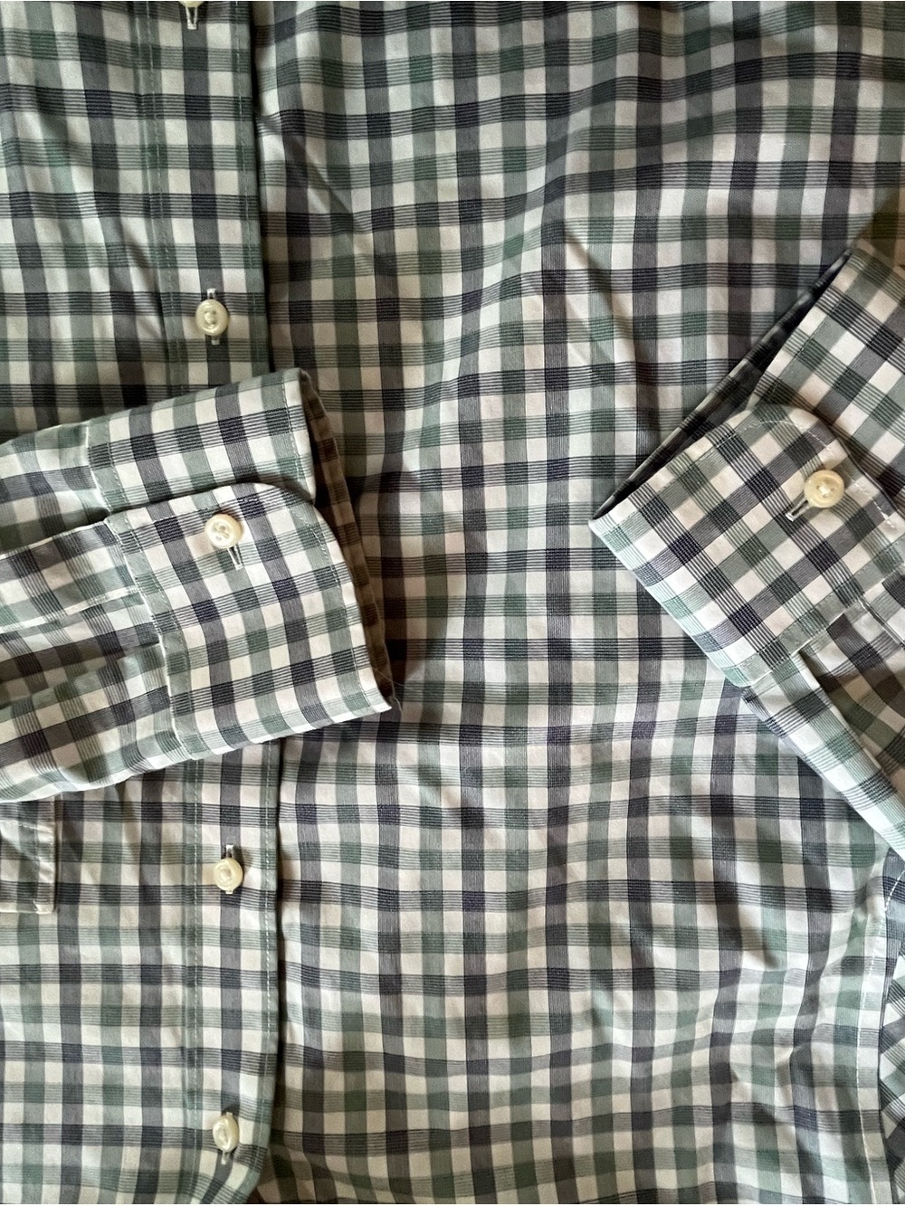 J.Crew Men's Designer Checked Button-Down Shirt Size Large Slim - Picture 4 of 16